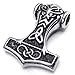 KONOV Stainless Steel Thors Hammer Celtic Knot Mens Pendant Necklace, 24 inch Chain