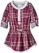 Hatley Girls' Shirt Dress Ski Cross Plaid