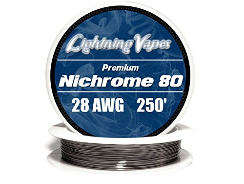 Genuine Lightning Vapes ® 28 AWG Nichrome 80 Wire 25' 50' 100' 250' 500' 1000' (250')