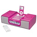iHome iH8PR Dual Alarm Clock Radio for your iPod with Universal Well, Remote Control and AM/FM Presets, Pink