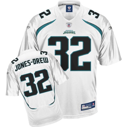 Reebok Jacksonville Jaguars Maurice Jones-Drew Replica White Jersey Extra Large