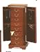 Jewelry : All new item Louis Phillipe jewelry armoire in cherry finish wood