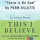 There Is No God: A 'This I Believe' Essay