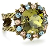 Sorrelli Meadow Mist Crystal Cushion Cut Adjus