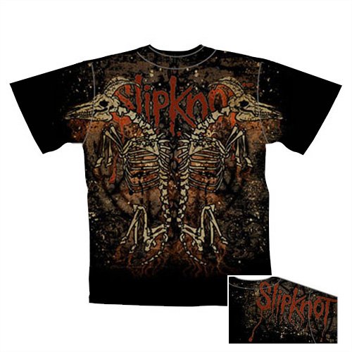 Slipknot – T-Shirt Double Skeleton Goat (in XL)