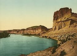 Bluffs of the Green River in Utah, 1898 - Exceptional Print of a Vintage Photochrom Image from the Library of Congress Collection