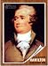 2009 Topps American Heritage Baseball Cards # 32 Alexander Hamilton ( American Revolution Hero ) Trading Card in Protective Screw Down Display