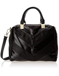 Shoes: Steve Madden Cheveron Satchel, Black, One Size - Steve Madden