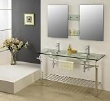 Dreamline DLVG-205C Dual Mirror Glass Vanity, Chrome