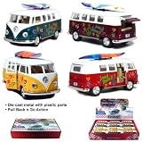 Set of 12: 1962 VW Classic Bus Flowers and Surfboard 1/32 Scale (5