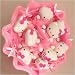 Forever Love Flower Bouquet of Dolls, 9 Hello Kitty