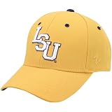 NCAA Zephyr LSU Tigers Gold DH Letter Fitted Hat (7 1/4)