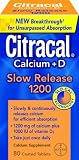 Citracal with Calcium D Slow Release 1200, 80-Count
