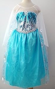 Snow Queen Princess Dress Costume (lg 7/8)