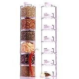 Prodyne ST-606 Spice Tower Self Stacking Spice-Bottles, Set of 6
