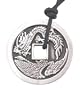 Chinese Money Dragon Pewter Pendant Necklace