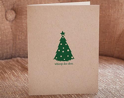 Whoop Dee Doo (Tree) - Letterpress Christmas Card