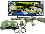 Ultimate Kids Toy Army Combat Set with B/o M16 Machine Gun, Grenades, Handcuff Ultimate Kids Toy Army Combat Set with B/o M16 Machine Gun, Grenades, Handcuff