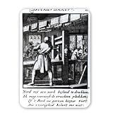 The Book Printer, from the trade book 'Iets.. - Mouse Mat Art247 Highest Quality Natural Rubber Mouse Mats - Mouse Mat