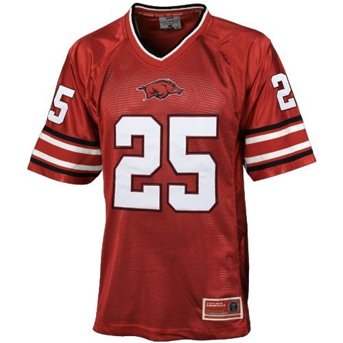 Arkansas Razorbacks #25 Cardinal Prime Time Football Jersey