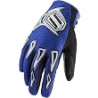 Shift Racing Assault Men's Motocross/Off-Road/Dirt Bike Motorcycle Gloves w/ Free B&F Heart Sticker Bundle - Blue