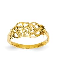 14k Filigree Baby Ring