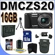 Panasonic Lumix DMC-ZS20 14.1 MP Digital Camera with 16x Wide Angle Optical Image Stabilized Zoom and Built-In GPS Function (Black) Accessory Saver 16GB Bundle