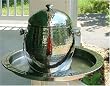 Hammered Finished Stainless Steel Ice Bucket with Serving Tray
