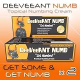 Deeveeant Numb 2x10g Powerful Topical Numbing Cream Anesthetic -Pain FREE Procedures!