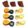 6 10x Round Loupes Jewelers Folding Magnifier 18mm Tool
