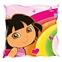 Character World Dora Rainbow Printed Plush Cushion