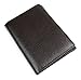 Mens Genuine Leather Trifold Wallet Pebble Finish RFID Blocking (Brown)