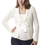 Liz Lange® for Target® Maternity Long-Sleeve Bow Front Cardigan - Cream L