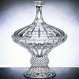 OLYMPIA COVERED BOX - 24% CRYSTAL OLYMPIA COVERED BOX - crystal candy dish