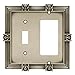 Franklin Brass 64466 Pineapple Single Toggle Switch/Decorator Wall Plate/Switch Plate/Cover, Brushed Satin Pewter