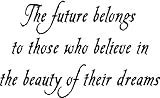 THE FUTURE BELONGS....WALL SAYINGS QUOTES WORDS LETTERING DECALS, 22