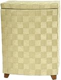 Best Low Price Value Deal Quality Design - 27 Cross Weave Natural Fiber Laundry Clothes Hamper Basket - 4 Colors