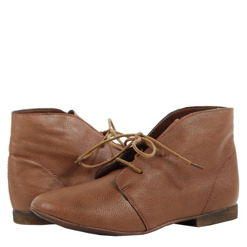 Sandy81 High Ankle Laced Flat Casual Shoes TAN