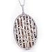 14K Chocolate & White Diamond Swirl Medallion Pendant
