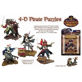 Corners Of The World 4-D Pirate Diorama Puzzles