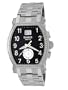 Roberto Bianci Men's 1860DIA_BLK Diamond Dual-Time Zone Date Watch