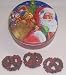 Scott's Cakes 1 lb. Dark Chocolate Covered Pretzel with Christmas Jimmies & Chocolate Chips in a Santa's Toys Tin Reviews