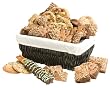 Geoff & Drew's Holiday Gift Basket of 18 Chocolate Chunk Cookies, 8 Brownies, 1/2 lb of Buttercrunch and 2 Mint Pretzel Rods