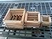 Wood Slat Vanda Orchid Baskets. Cedar. Set of 3. (1 Each 4-6 - 8 Inch) With 3-20 inch hangers.