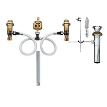 Moen T6820BN-9000 Method Two-Handle Low Arc Bathroom Faucet with Valve, Brushed Nickel