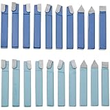 Grizzly G9776 Carbide-Tipped Tool Bit Sets, 3/8-Inch, 20-Piece