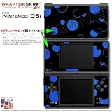 Nintendo DSi Skin Lots of Dots Blue on Black WraptorSkinz Skins (DSi NOT IN ....