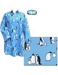 The Cat's Pajamas Penguins Ladies Cotton Flannel Nightshirt by The Cat's Pajamas