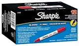 Sharpie Oil-Based Medium Point Paint Markers, 12 Red Markers (34902)