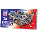 MLB  USA Shaped Puzzle Baseball Across America